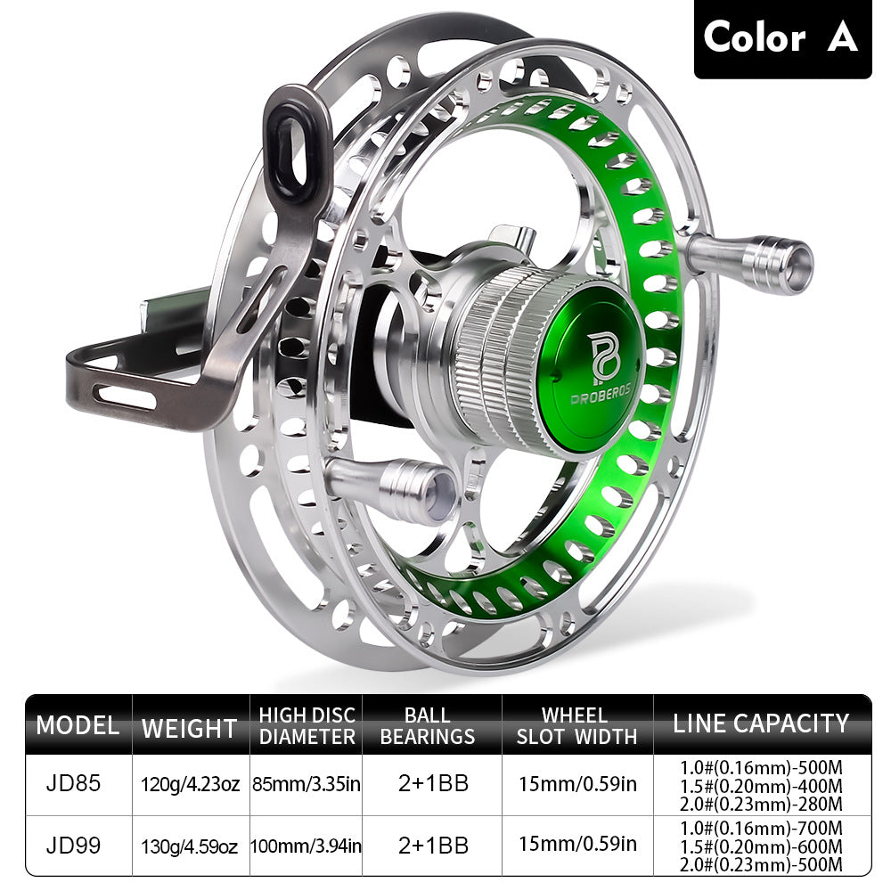 PROBEROS JD99 100mm Full Metal Portable Lightweight Fishing Reel PROBEROS JD99 100mm Full Metal Portable Lightweight Fishing Reel